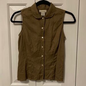 Banana Republic Sleeveless Brown Blouse